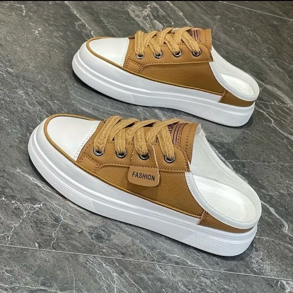 Fashion Women'S New Autumn Flat-bottomed slide-on sneakers NWOT